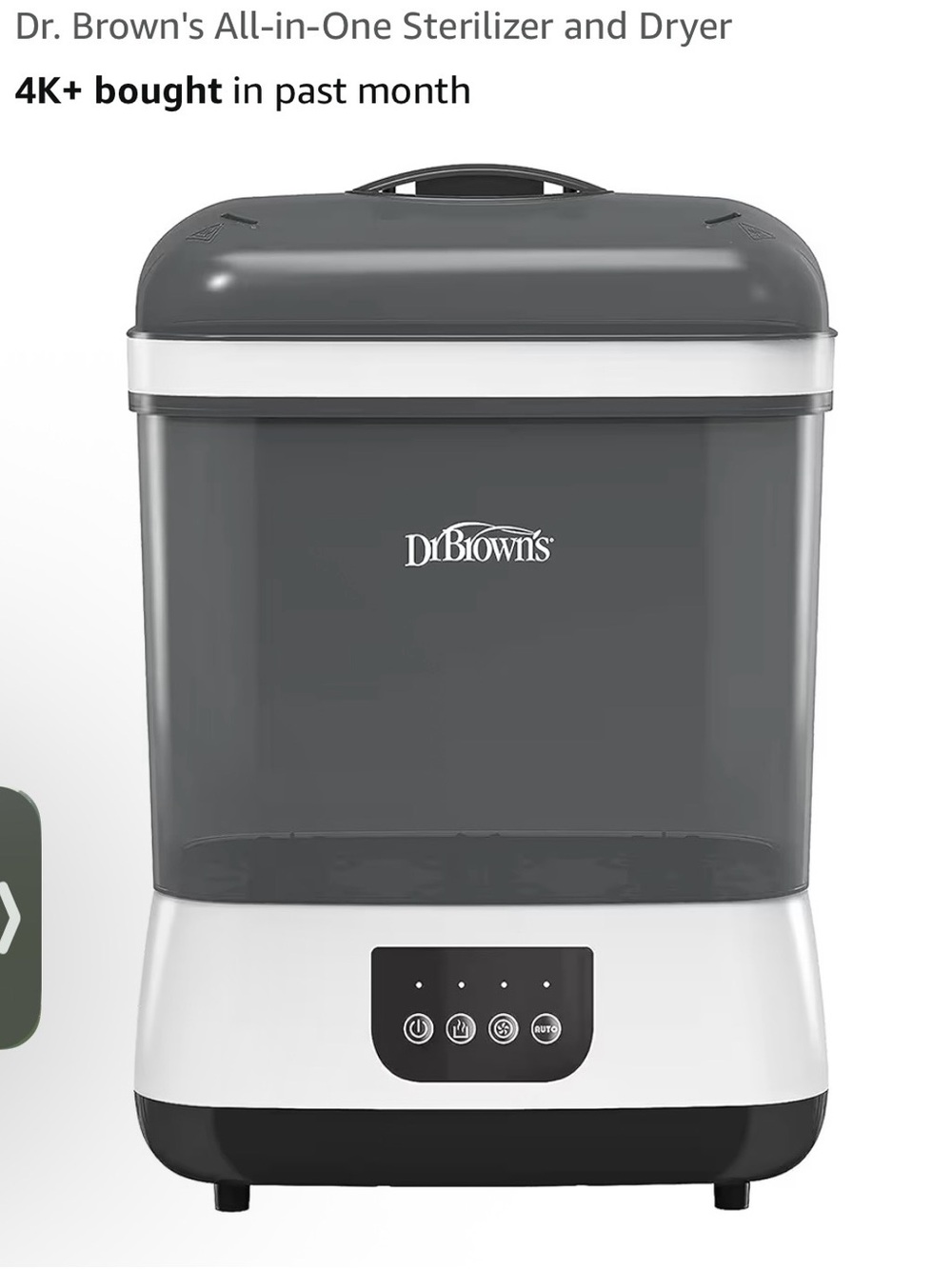 Dr. Brown's All-in-One Sterilizer & Dryer - Gray